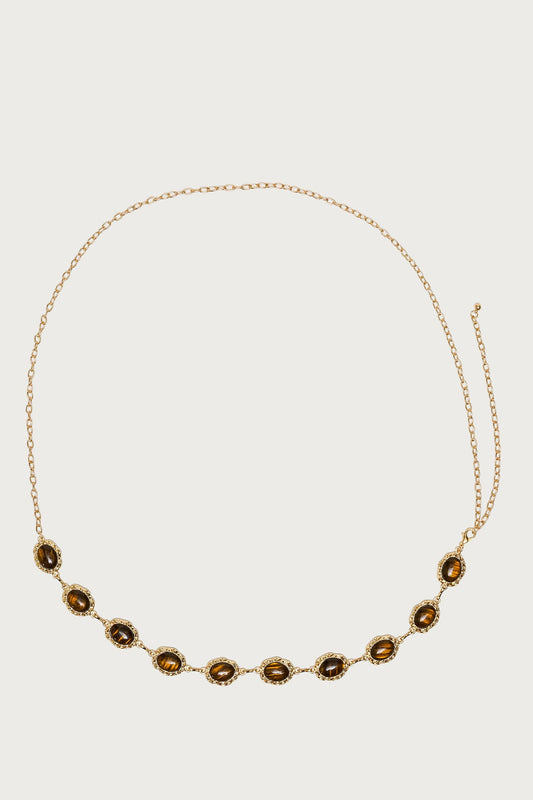 Textured Pendant Belly Chain