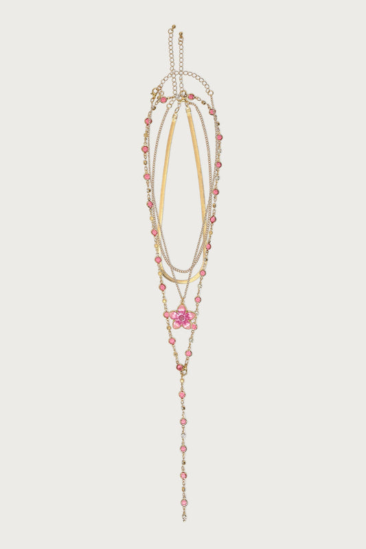 Tropical Flower Necklace Set