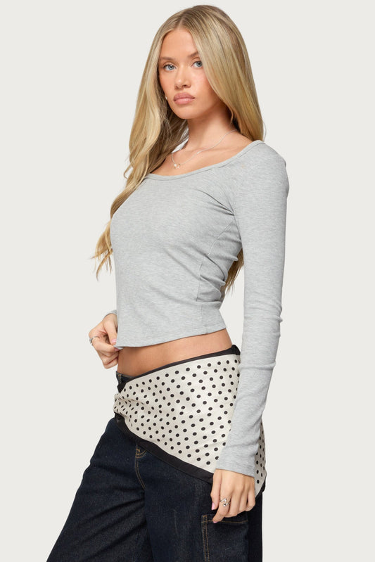 Makenna Scoop Neck Top