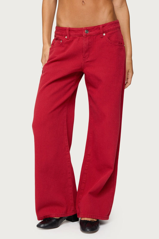 Petite Roman Low Rise Baggy Jeans