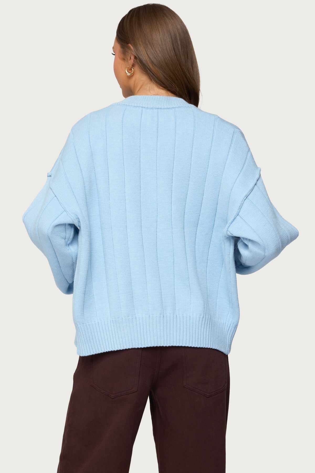 Joanie Wide Ribbed Knit Cardigan