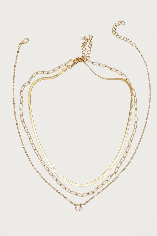 Mixed Chain Necklace Set