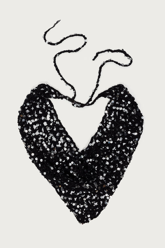 Sequin Crochet Waist Scarf