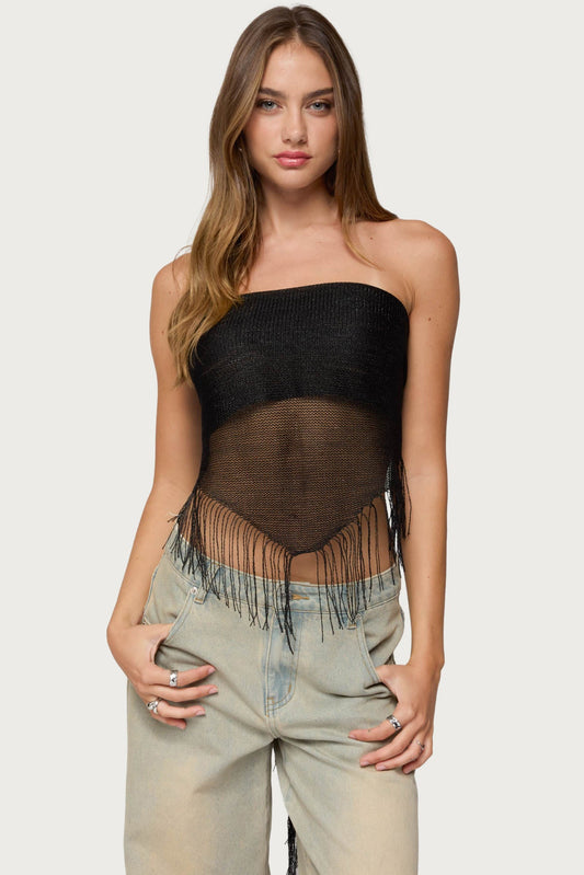 Fringed Waist Scarf