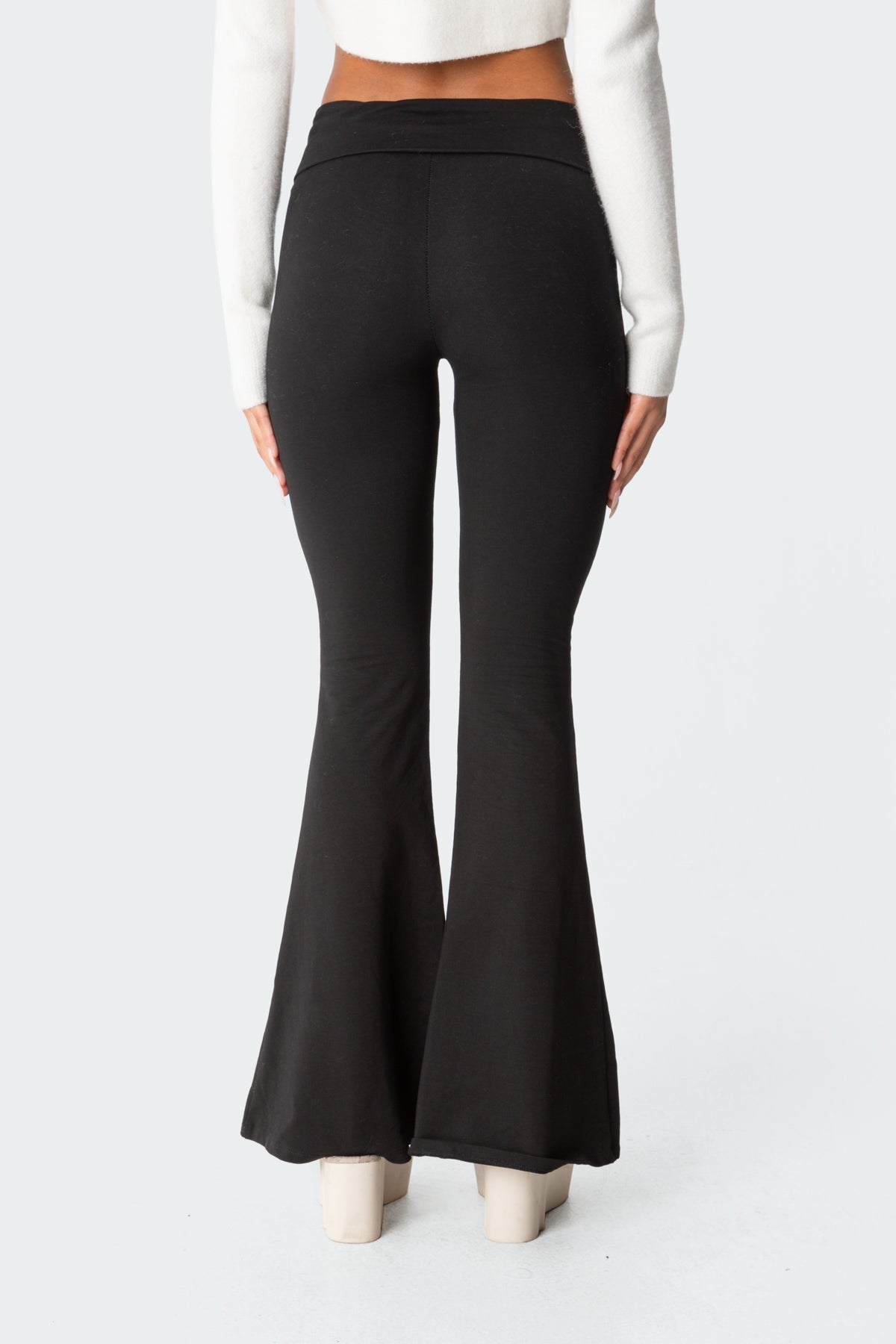 Naomi Foldover Flared Leggings