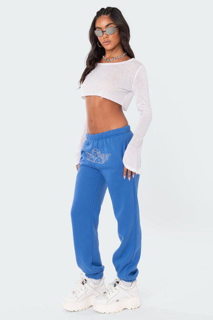 Angie Rhinestone Sweatpants