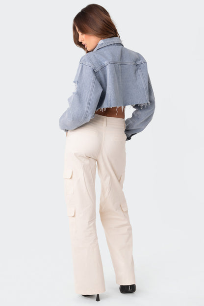 Addison Cropped Denim Jacket