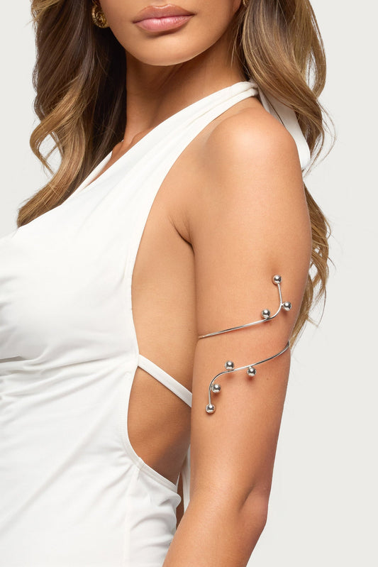 Drop Bead Wrapped Arm Cuff