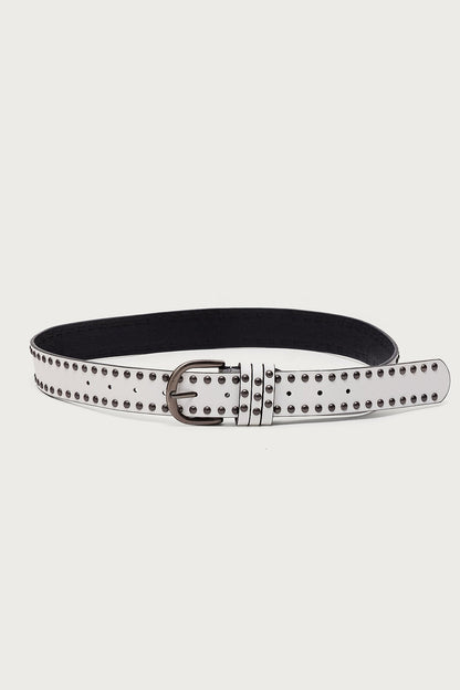 Studded Faux Leather Belt