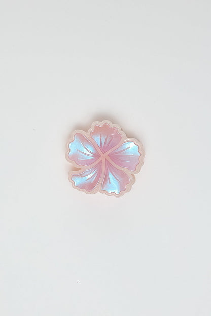 Iridescent Flower Claw Clip