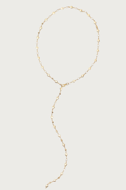 Heart & Diamond Cascading Necklace