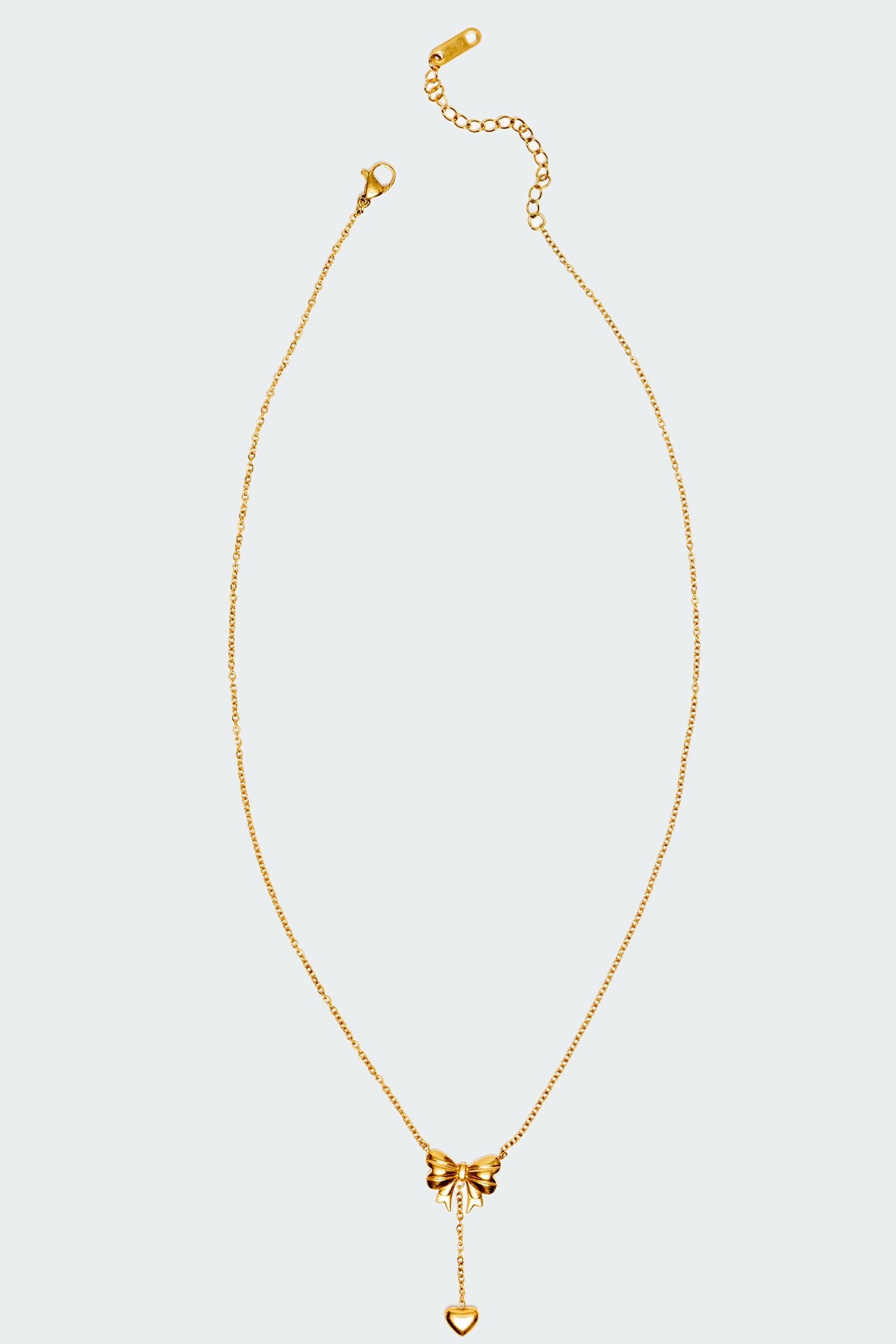 Bow & Heart Necklace