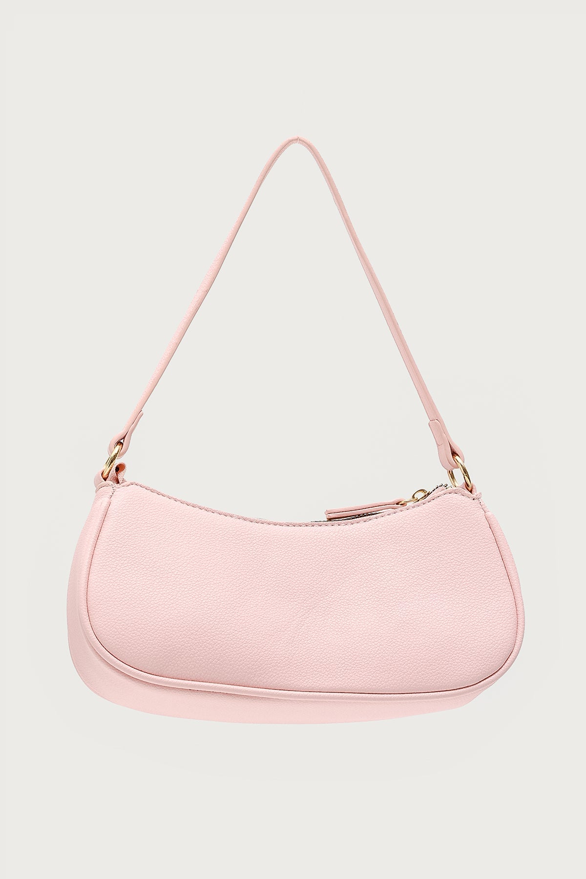Zinnia Faux Leather Buckle Bag