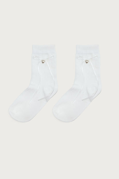 Bow & Heart Socks