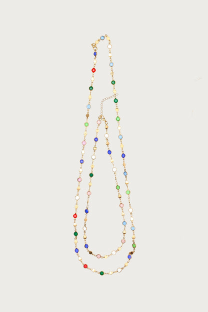 Cascading Gemstone Necklace Set