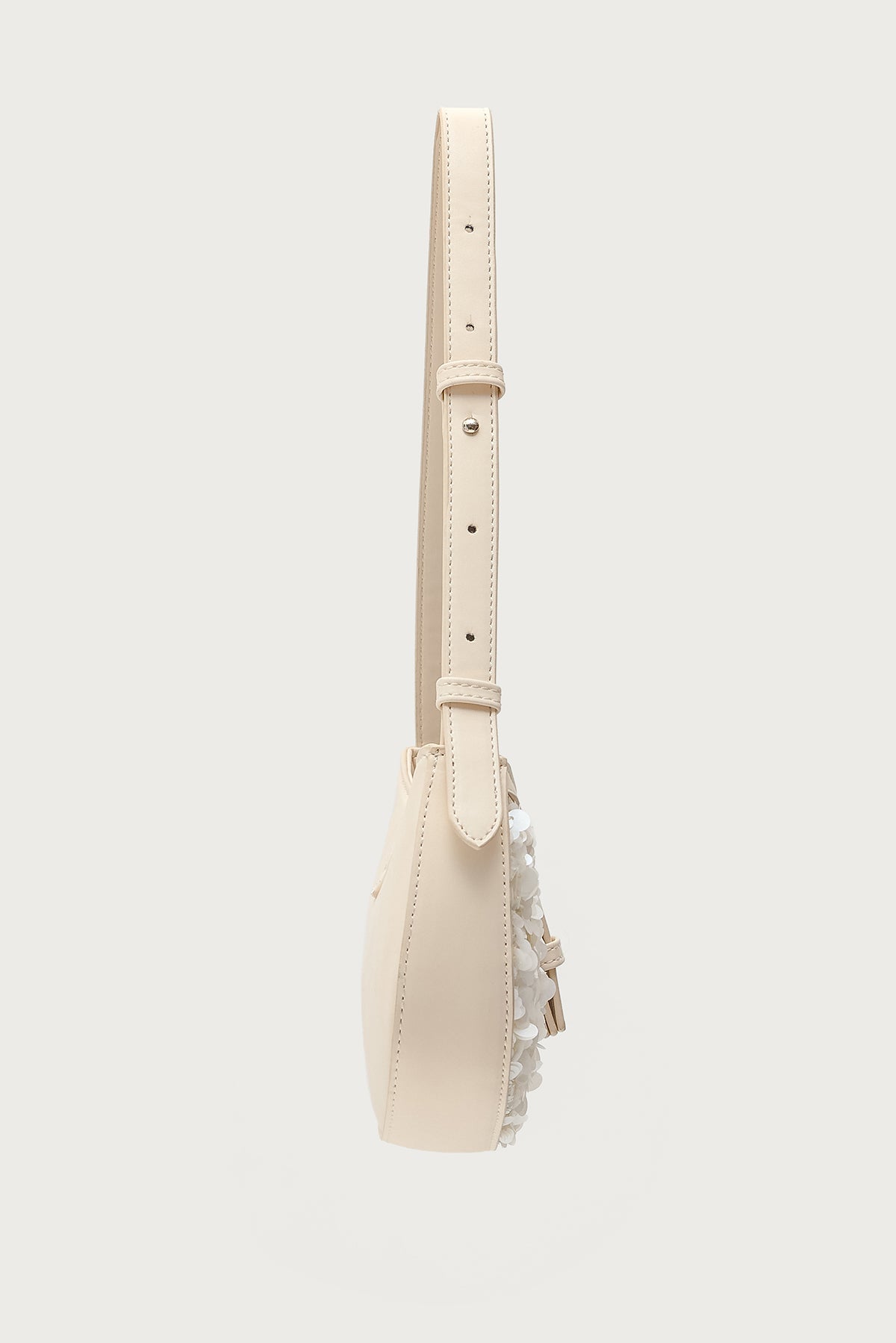 Sequin & Faux Leather Bag