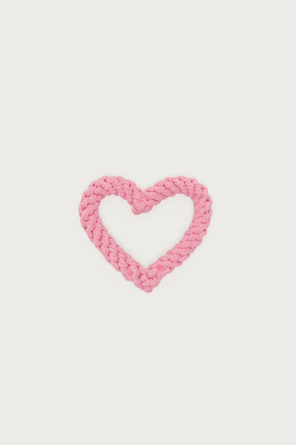 Fetching Heart Rope Toy