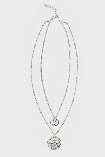 Textured Duo Layered Necklace