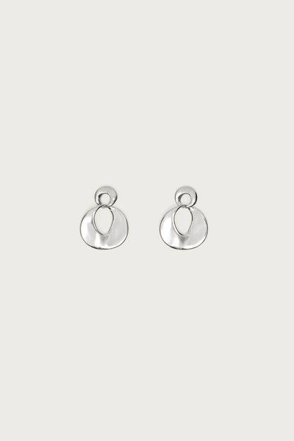Double Disc Stud Earrings