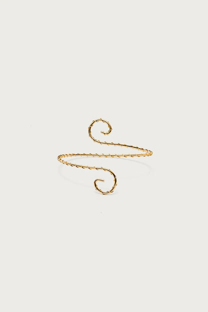 Spiral Twisted Arm Cuff