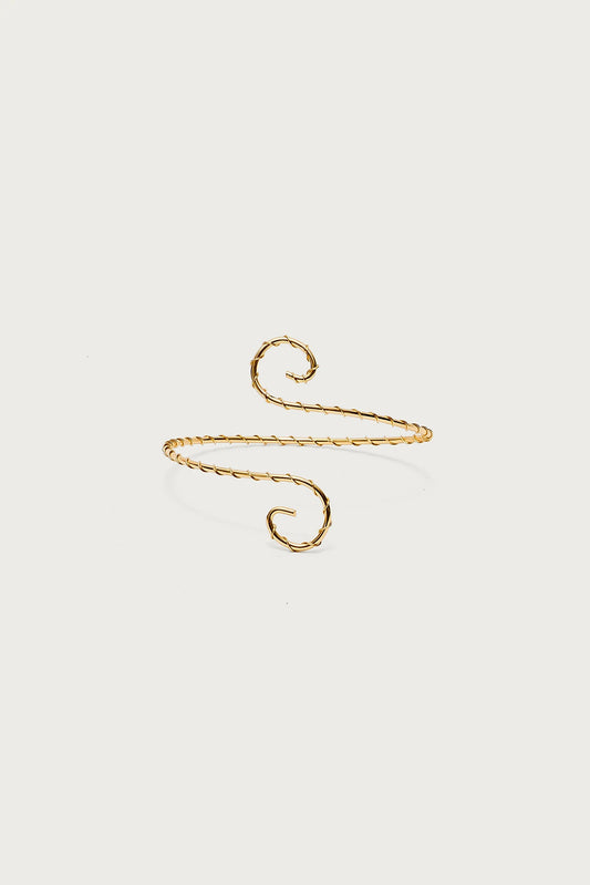 Spiral Twisted Arm Cuff