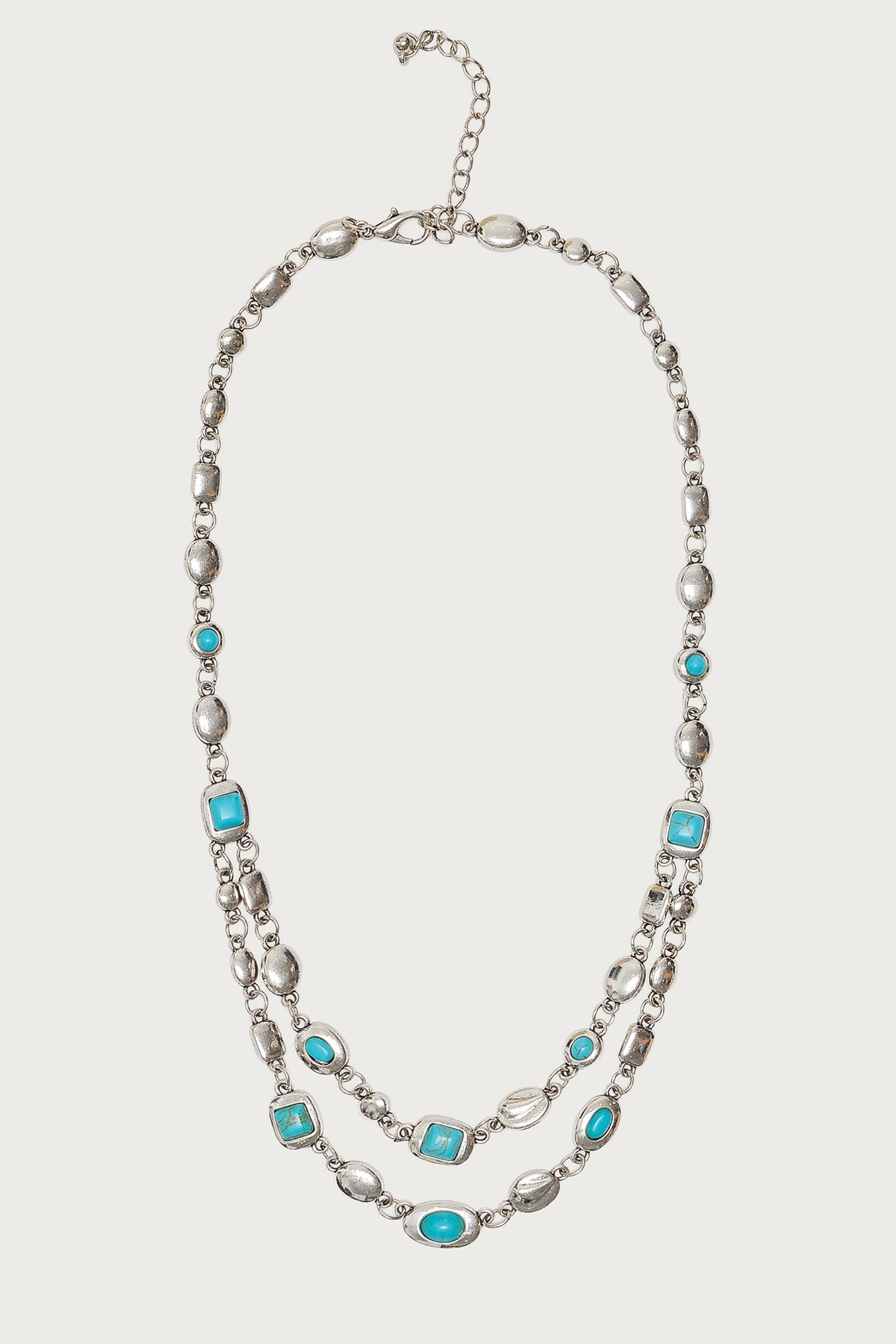 Mixed Gemstone Layered Necklace