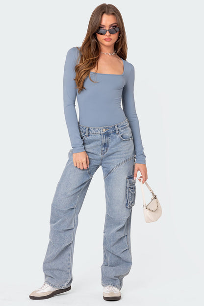 Joanna Square Neck Bodysuit