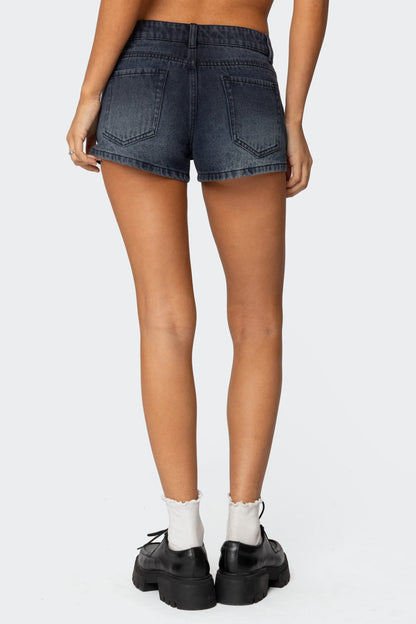 Siobhan Mid Rise Denim Shorts