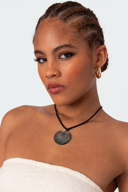 Twisted Cord Pendant Necklace