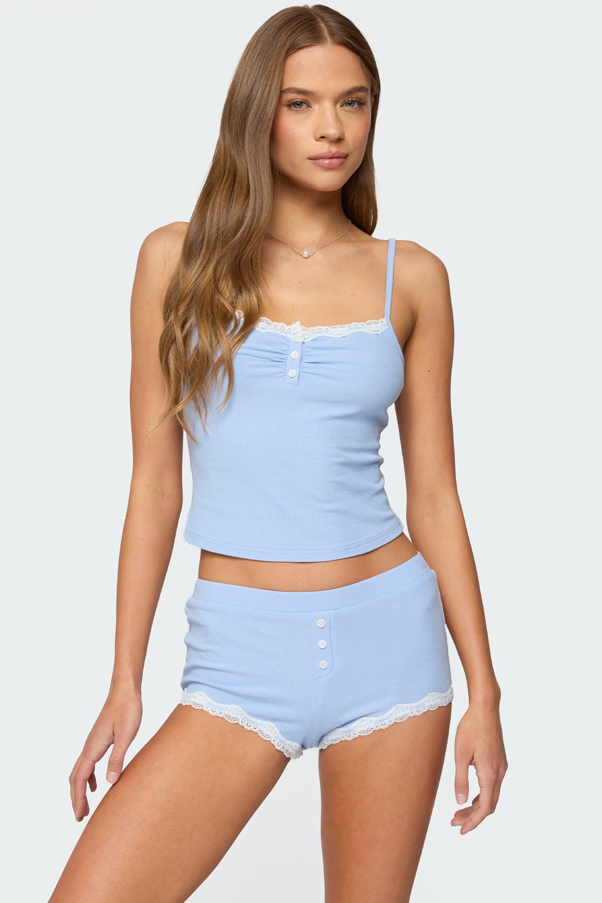 Olena Lacey Henley Tank Top