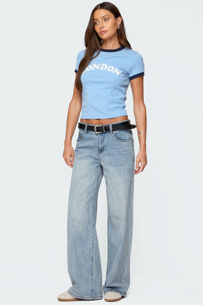 Ery Mid Rise Baggy Jeans