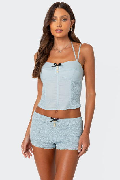 Saffron Side Scrunched Corset
