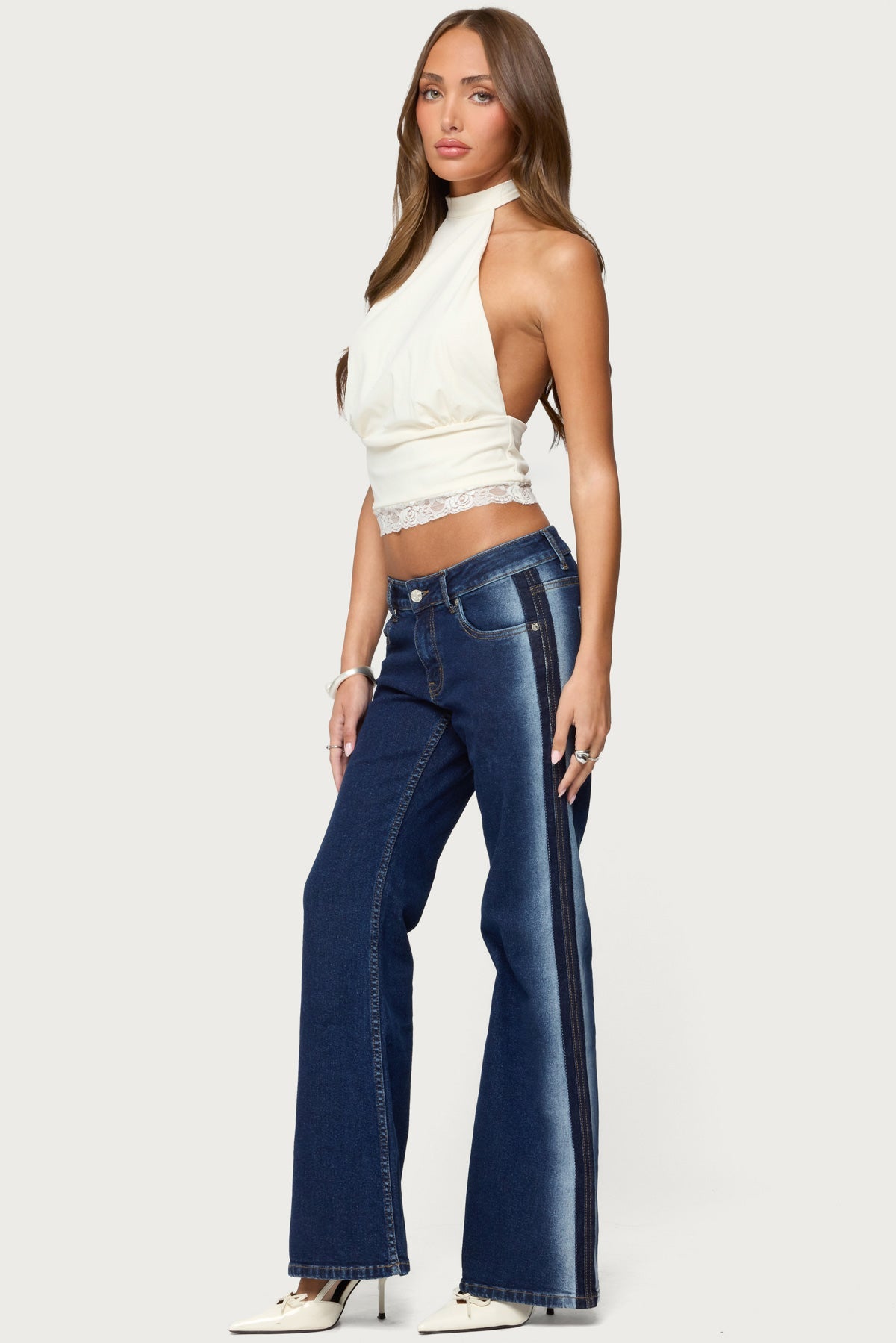 Sandra Lacey High Neck Halter Top