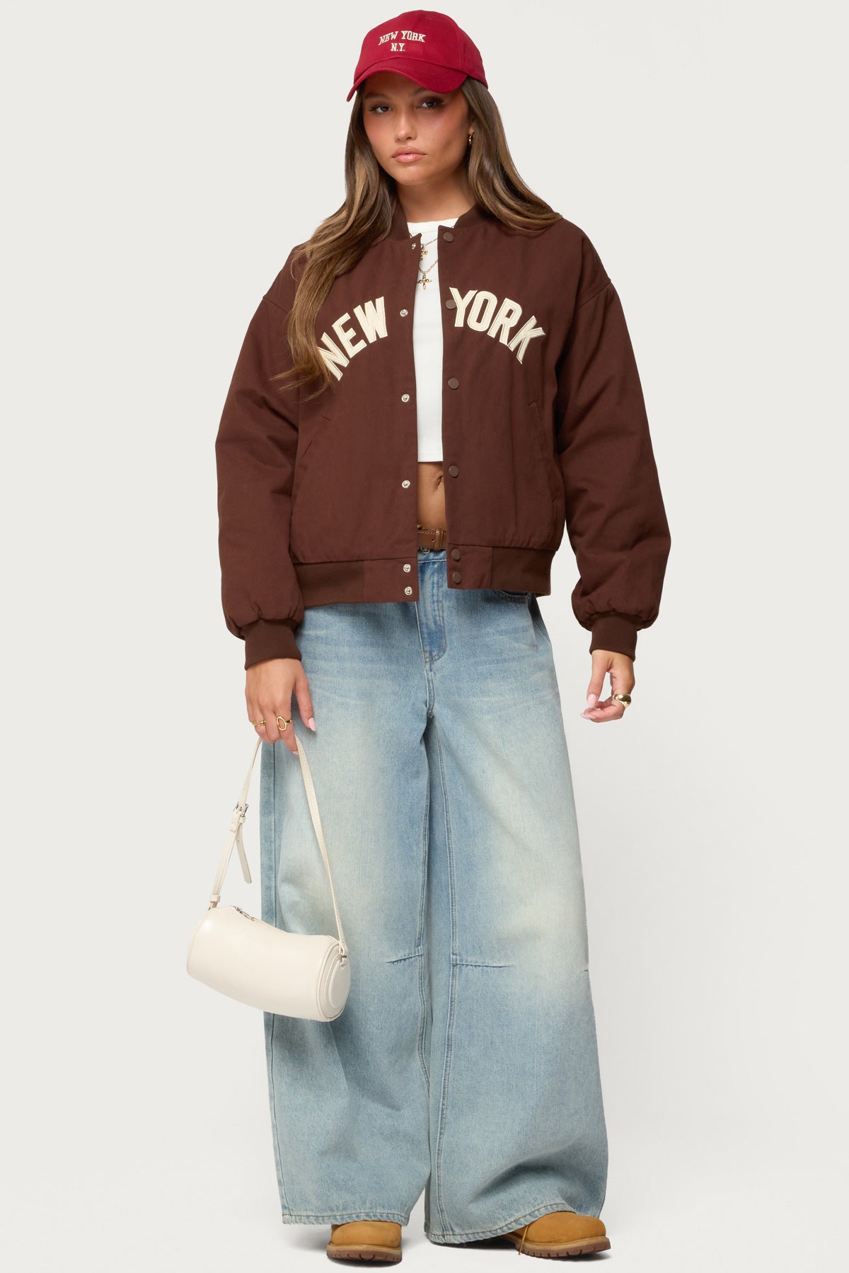 Big Apple Oversized Bomber Jacket
