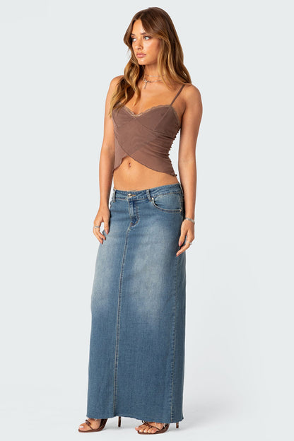 Crossover Mesh Tank Top