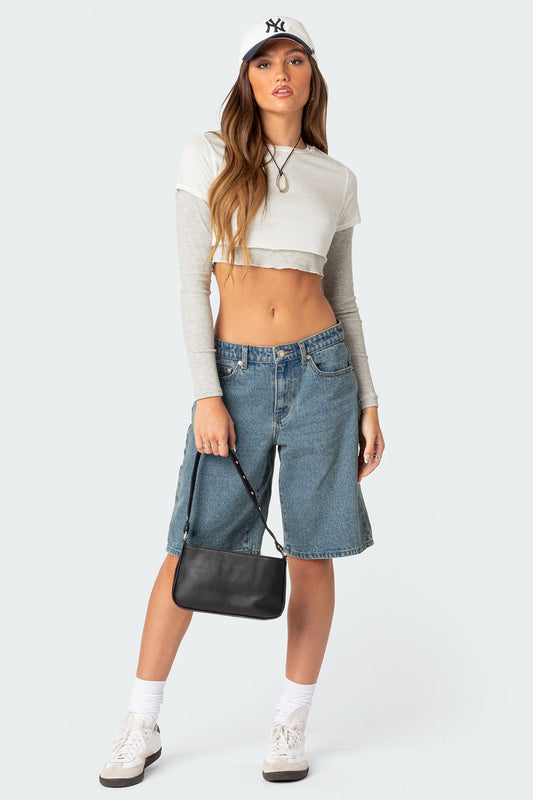 Layered Long Sleeve T Shirt