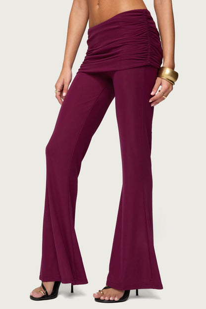 Halli Foldover Mini Skirt Pants