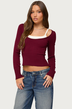 BURGUNDY-AND-CREAM
