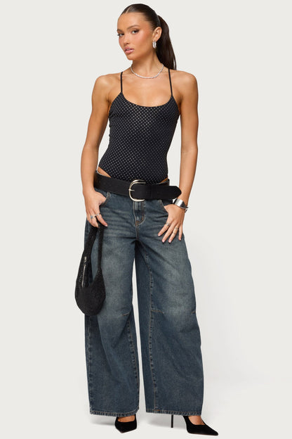 Georgey Rhinestone Bodysuit