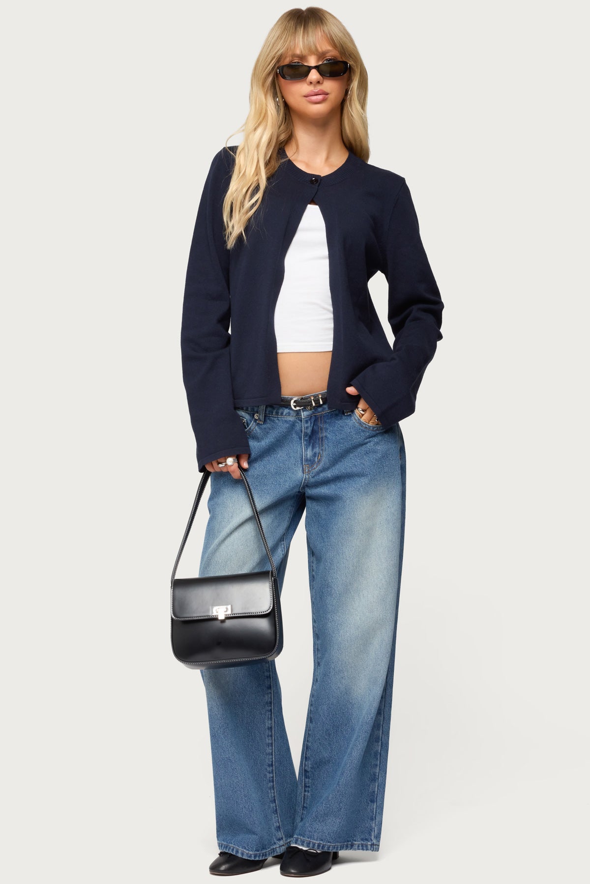 Jenie Split Front Knit Cardigan