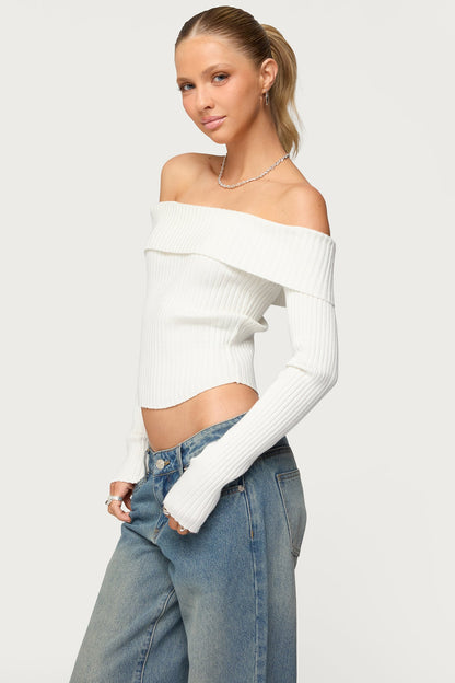Lauren Knit Foldover Top