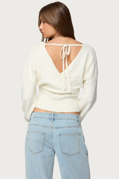 Lillia V Neck Wrap Sweater