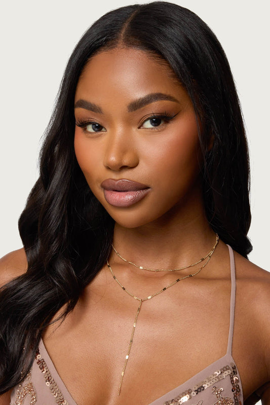 Cascading Disc Chain Necklace Set