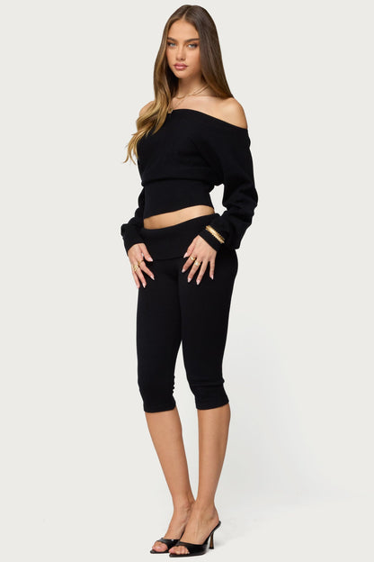 Skyla Off Shoulder Knit Sweater
