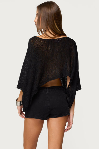 Laline Oversized Knit Crop Top