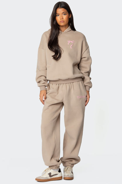 Sasha Bow Detail Sweatpants