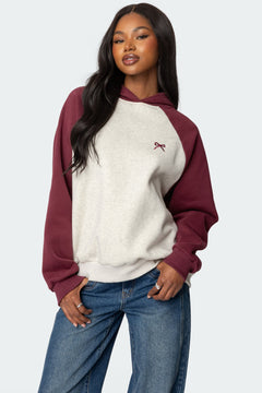 BURGUNDY AND GRAY MELANGE