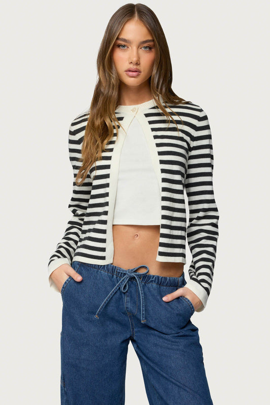 Jenie Split Front Knit Cardigan