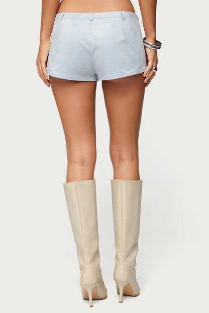 Sloane Faux Suede Micro Shorts