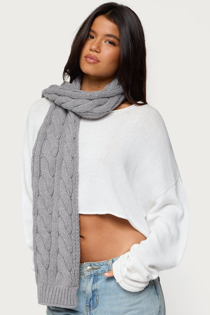 Cable Knit Scarf